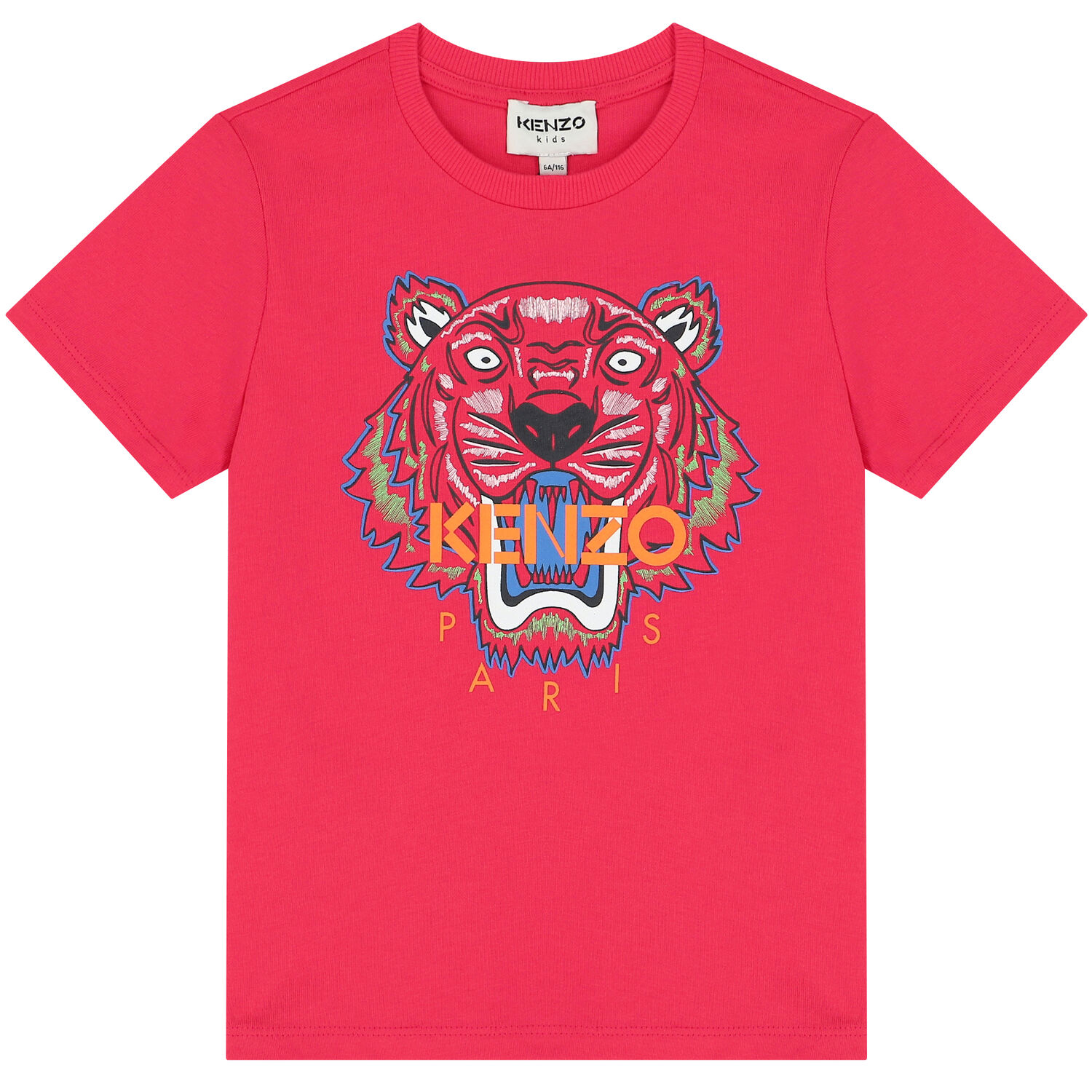 Girls Pink Tiger T-Shirt, 1, hi-res