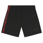 Boys Grey & Black Logo Shorts Set, 4, hi-res