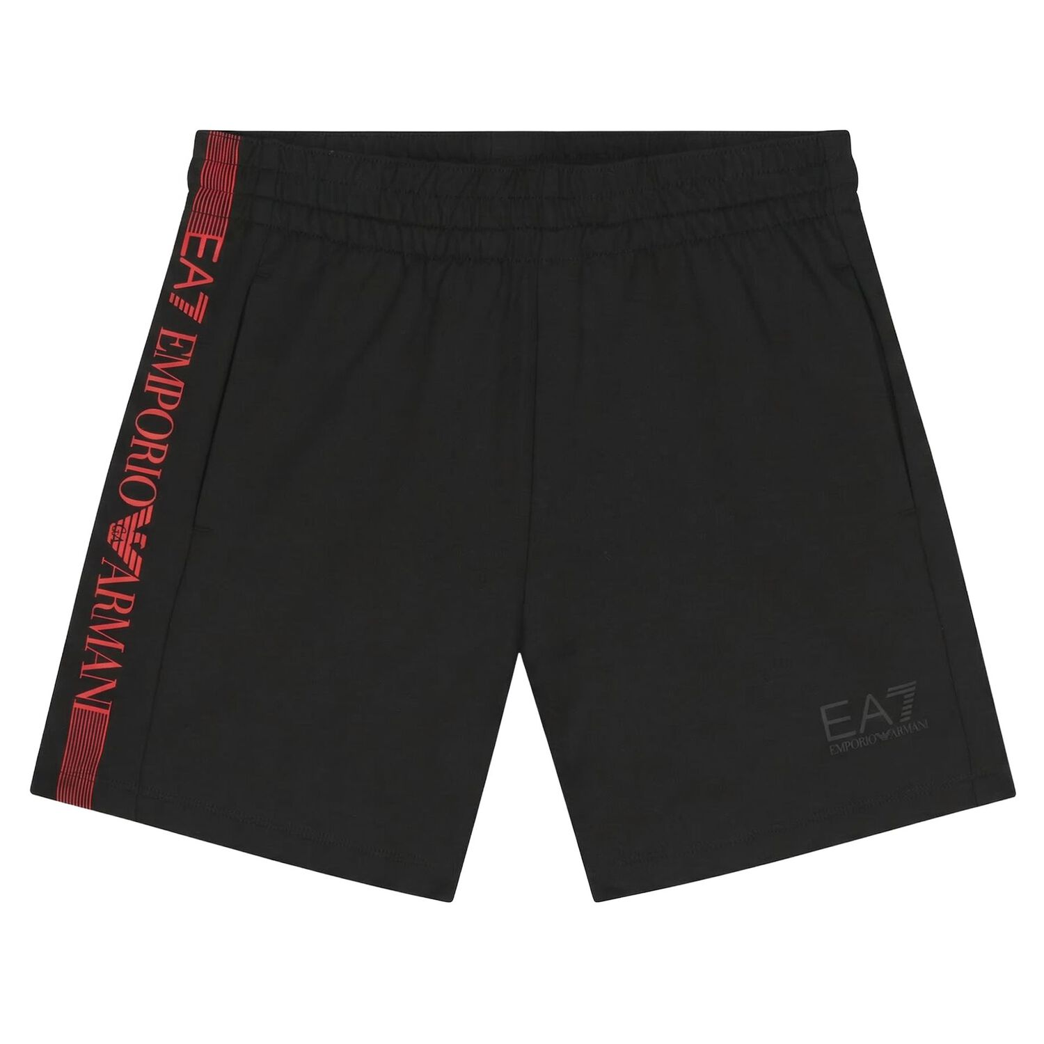 Boys Grey & Black Logo Shorts Set, 4, hi-res