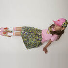 Girls Yellow Cheetah Skirt, 1, hi-res