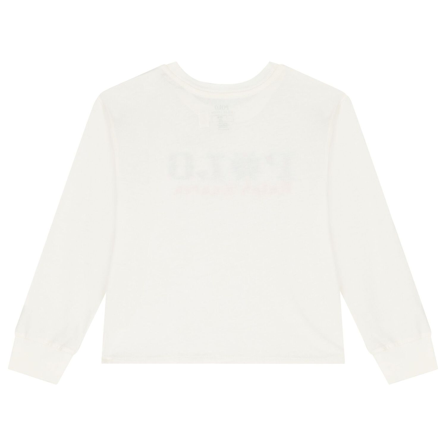 Girls White Logo Long Sleeve Top, 1, hi-res image number null