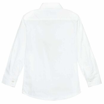 Boys White Logo Shirt