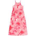 Girls Pink Tie-Dye Logo Dress, 1, hi-res