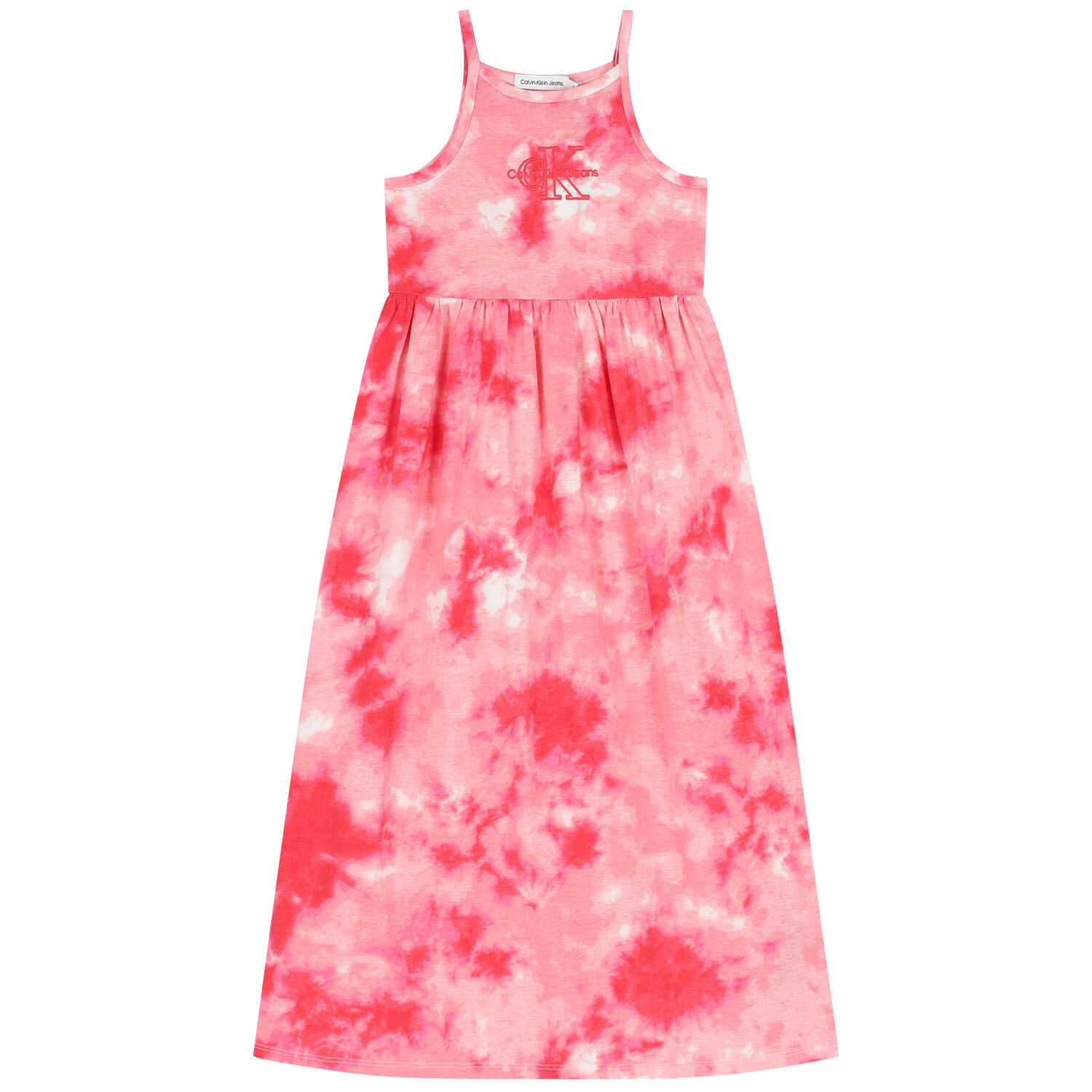 Girls Pink Tie-Dye Logo Dress, 1, hi-res