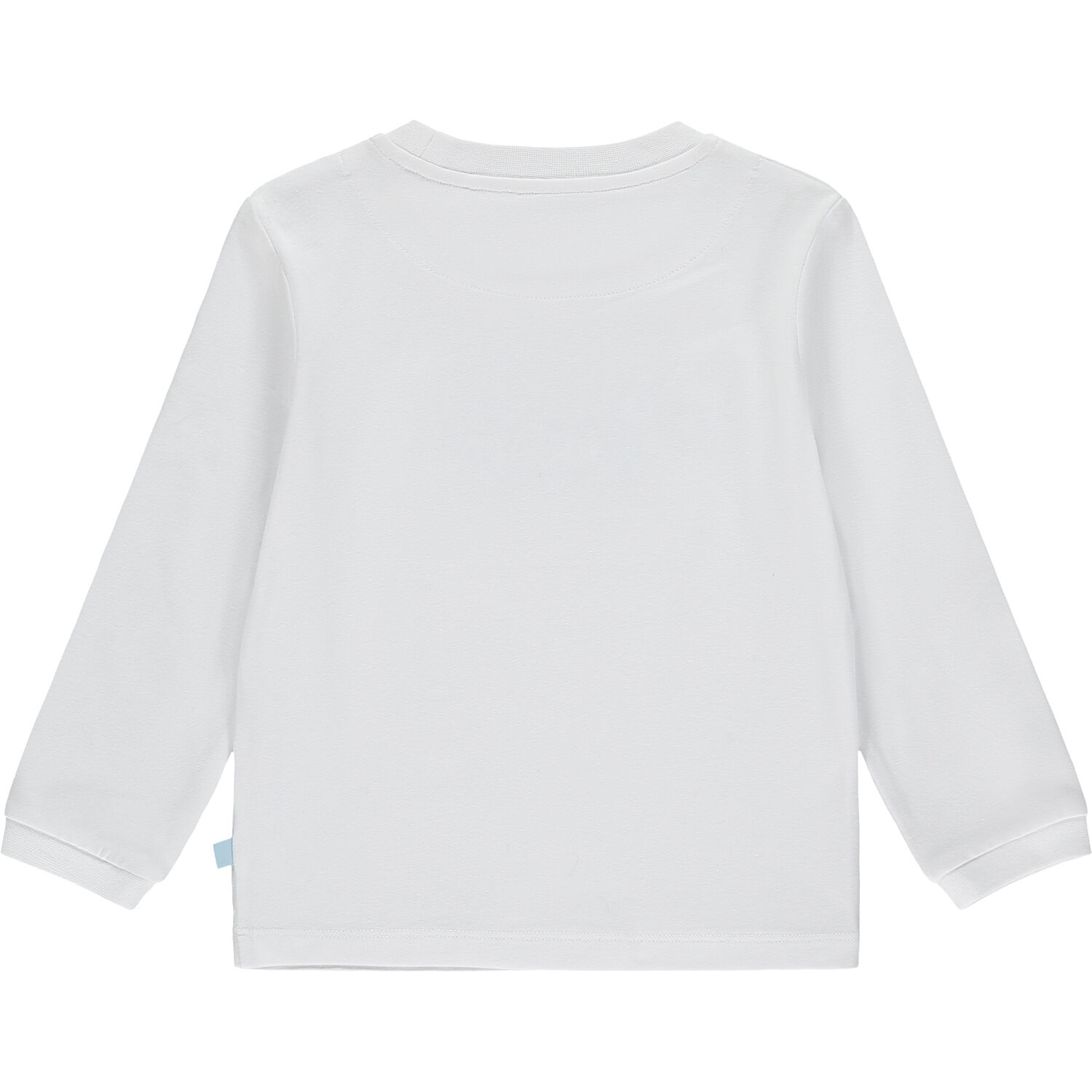 Boys White Logo Long Sleeve Top, 1, hi-res image number null