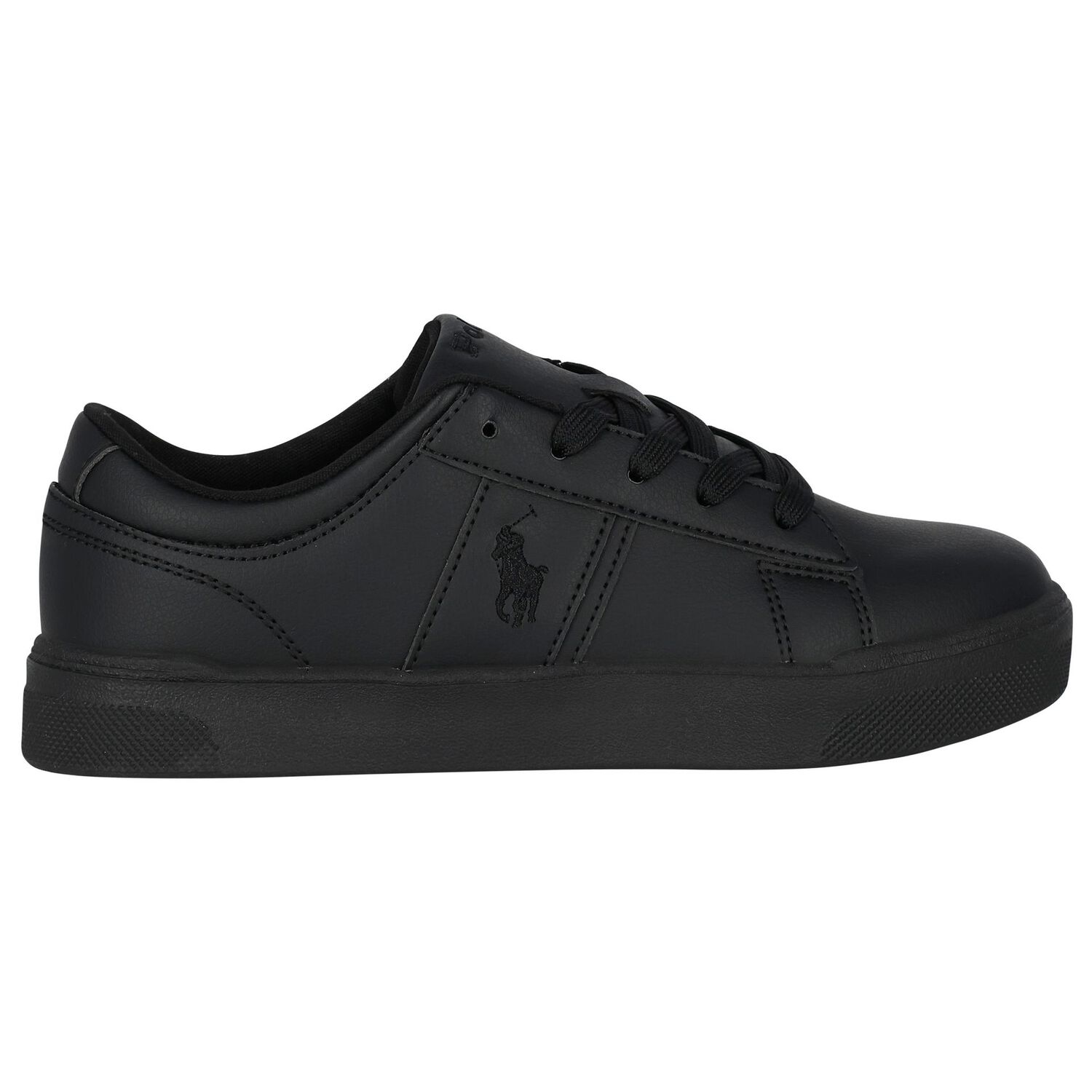 Boys Black Logo Trainers, 1, hi-res image number null