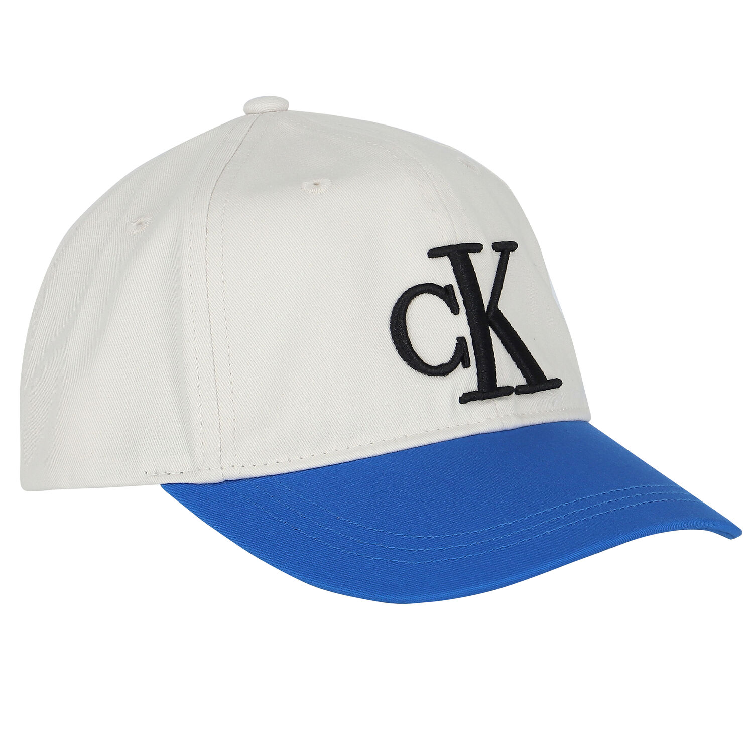 Ivory & Blue Logo Cap, 1, hi-res