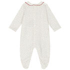 Girls Ivory Heart Babygrow, 2, hi-res