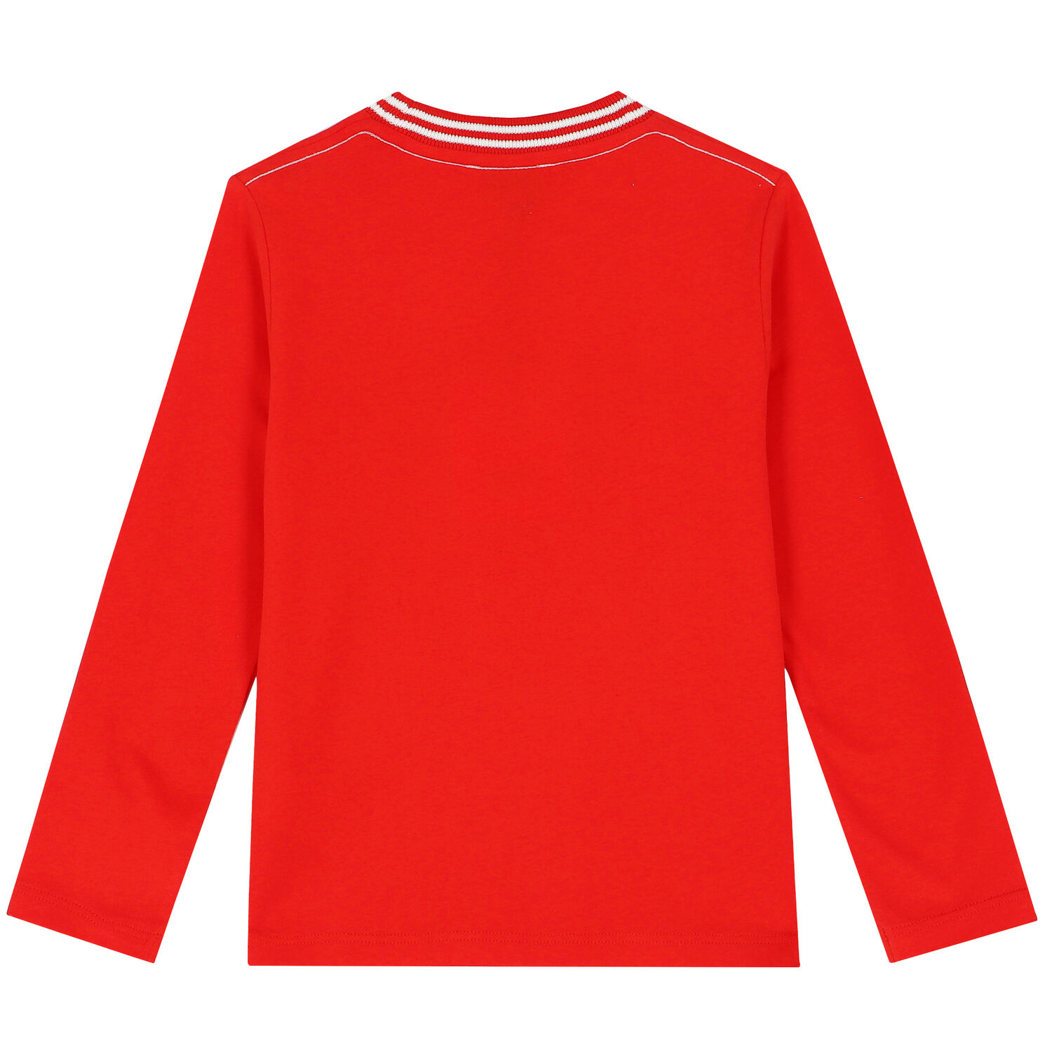 Boys Red Logo Cotton T-Shirt, 1, hi-res