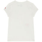 Girls White Polo Bear T-Shirt, 1, hi-res