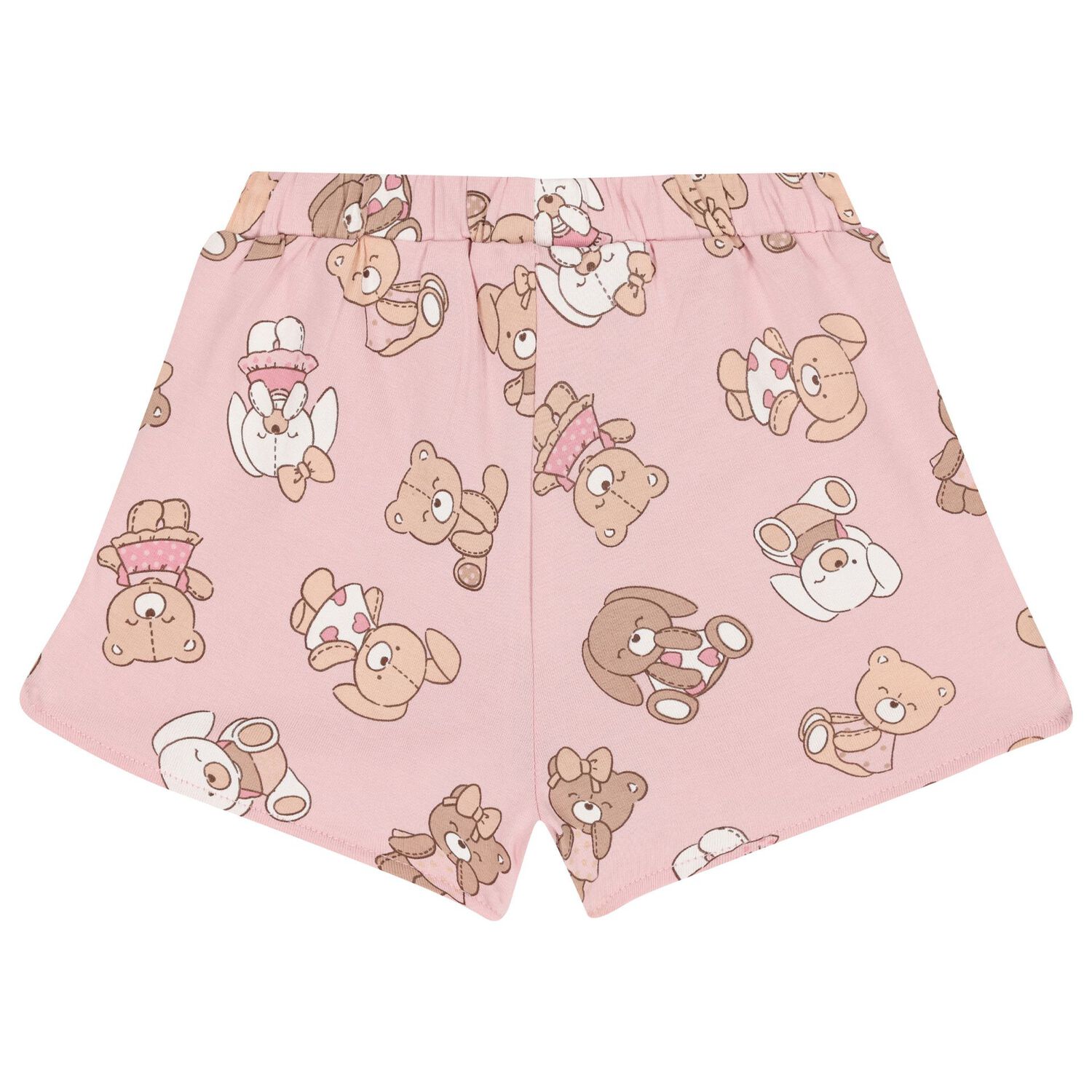 Baby Girls Pink & White Bear Shorts Set ( 2-Pack ), 1, hi-res
