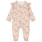 Baby Girls Pink & Gold Babygrow, 1, hi-res