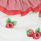 Girls White & Red Raspberry Swimsuit, 1, hi-res