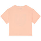 Girls Pink Tiger Logo T-Shirt, 2, hi-res