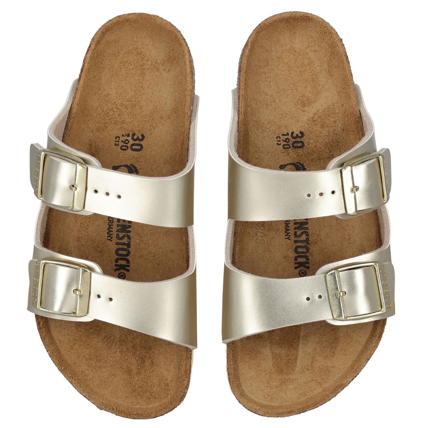 Girls Metallic Gold Sandals, 1, hi-res image number null