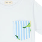 Boys White Lemon T-Shirt, 1, hi-res