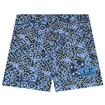 Boys Blue Logo Swim Shorts