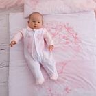 Baby Girls Pink & White Hot Air Balloon Babygrow, 2, hi-res