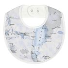 Baby Boys Blue & Grey Geo Map Babygrow Gift Set, 3, hi-res