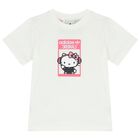 Younger Girls White & Grey Hello Kitty Shorts Set, 1, hi-res