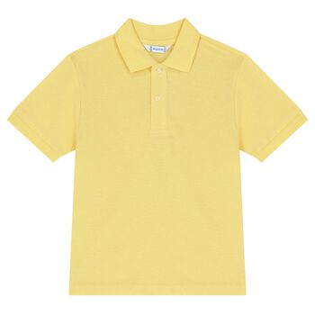Boys Yellow Logo Polo Shirt