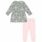 Girls Grey & Pink Leggings Set, 1, hi-res