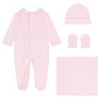 Baby Girls Pink Babygrow Gift Set, 2, hi-res