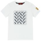 Boys White Logo T-Shirt, 1, hi-res