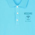 Boys Blue Logo Polo Shirt, 3, hi-res