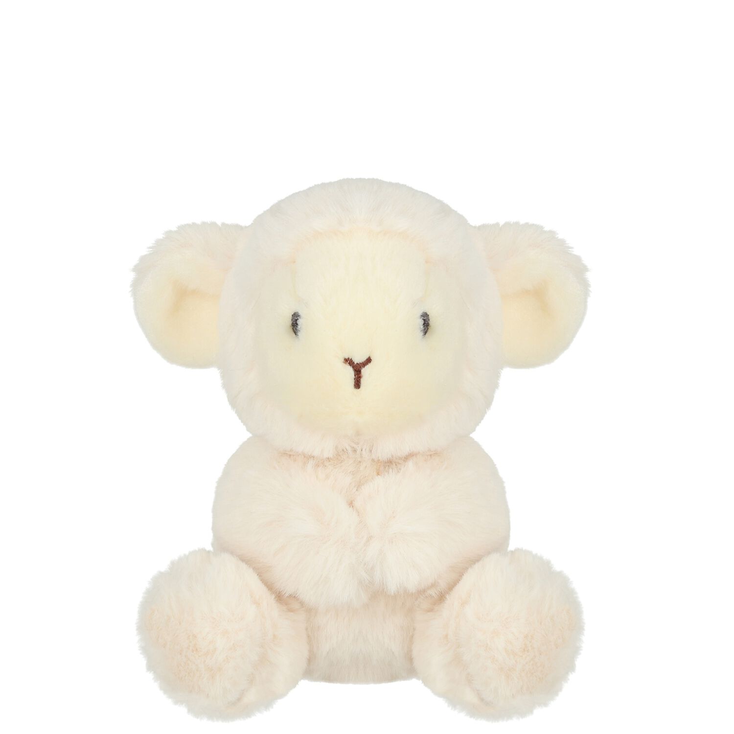 Ivory Lamb Baby Rattle Soft Toy ( 15CM ), 1, hi-res