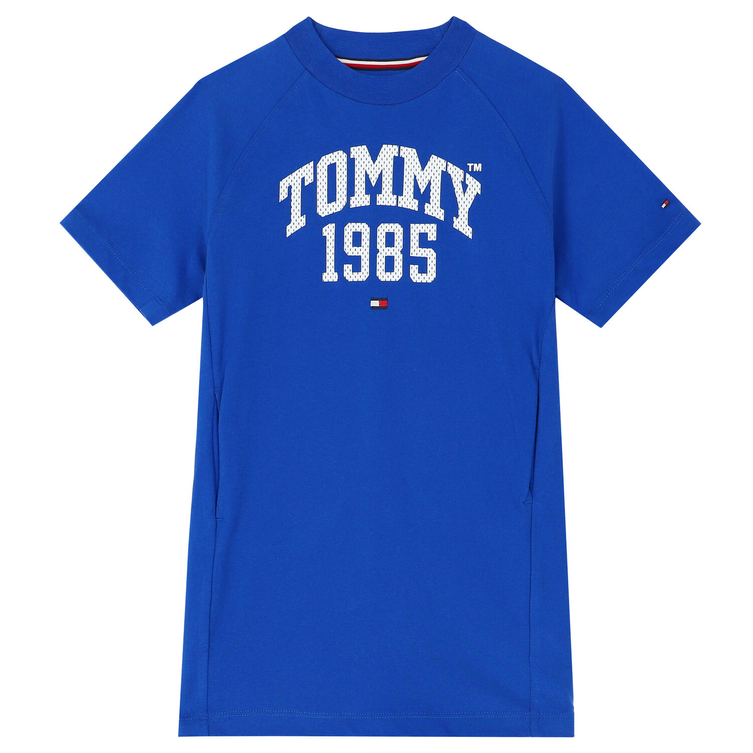 Girls Blue Logo T-Shirt Dress, 1, hi-res image number null