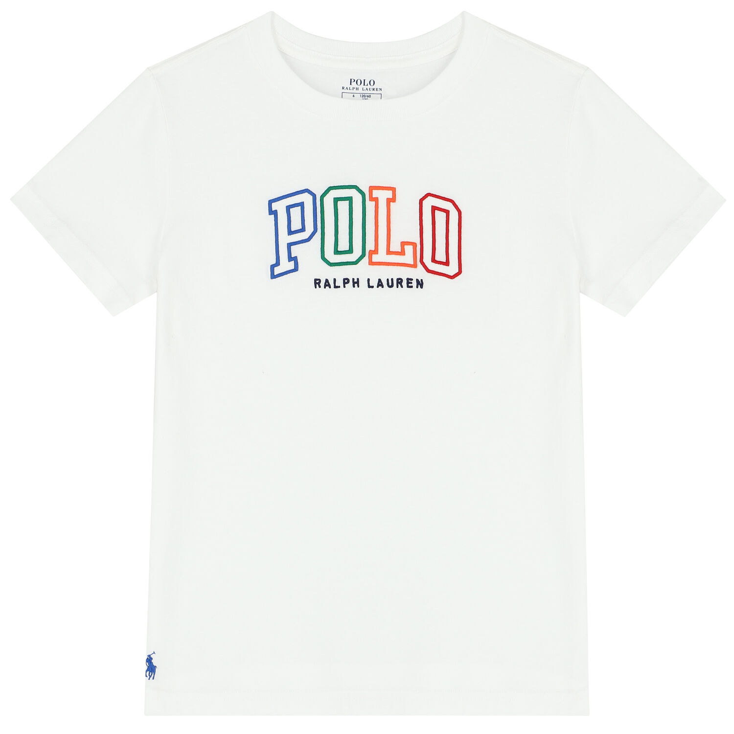 Boys White Logo T-Shirt, 4, hi-res