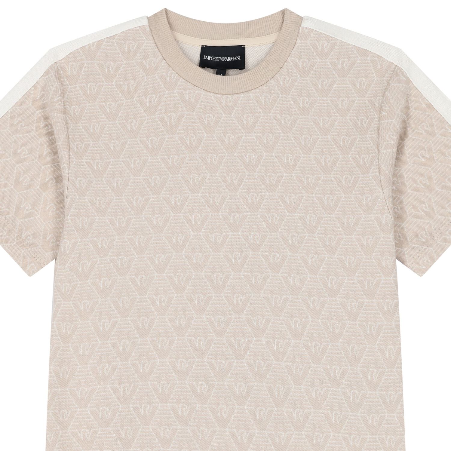 Boys Beige Logo T-Shirt, 1, hi-res image number null