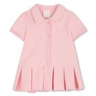Younger Girls Pink Logo Polo Dress, 1, hi-res