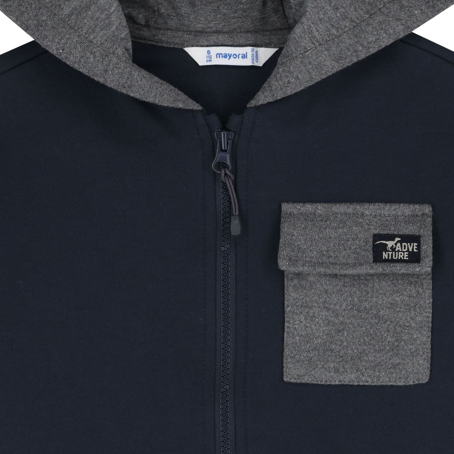 Boys Navy Blue & Grey Tracksuit Set ( 3 Piece ), 3, hi-res