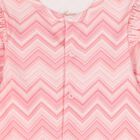 Baby Girls Pink Zig Zag Babygrow Set , 1, hi-res