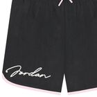 Girls Black Jordan Shorts, 1, hi-res