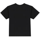 Boys Black Striped Logo T-Shirt, 1, hi-res