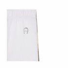 Girls White & Gold Logo Leggings, 1, hi-res