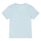 Younger Boys Blue Cotton Logo Shorts Set, 1, hi-res