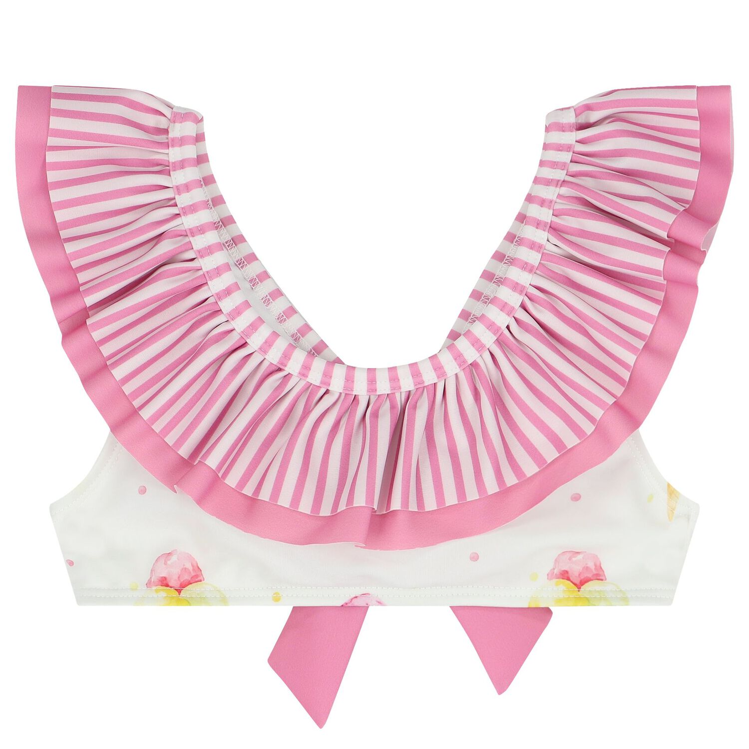 Girls White Ice Creams Bikini, 1, hi-res