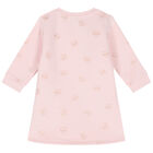 Younger Girls Pink Logo Dress, 1, hi-res