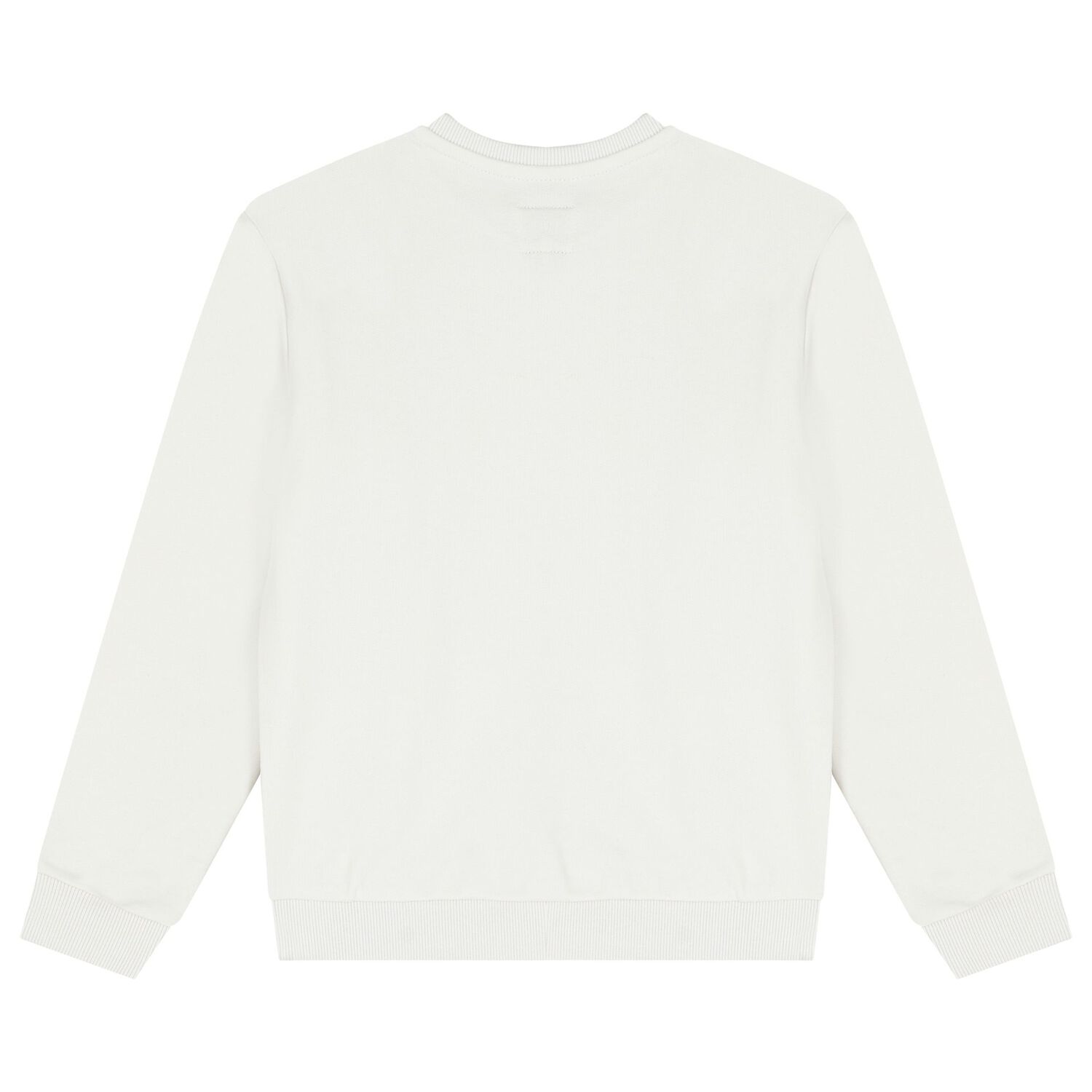 Boys White Teddy Bear Logo Sweatshirt, 2, hi-res