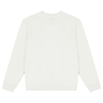 Boys White Teddy Bear Logo Sweatshirt