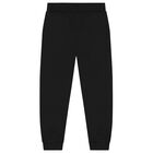 Black Teddy Bear Logo Joggers, 2, hi-res
