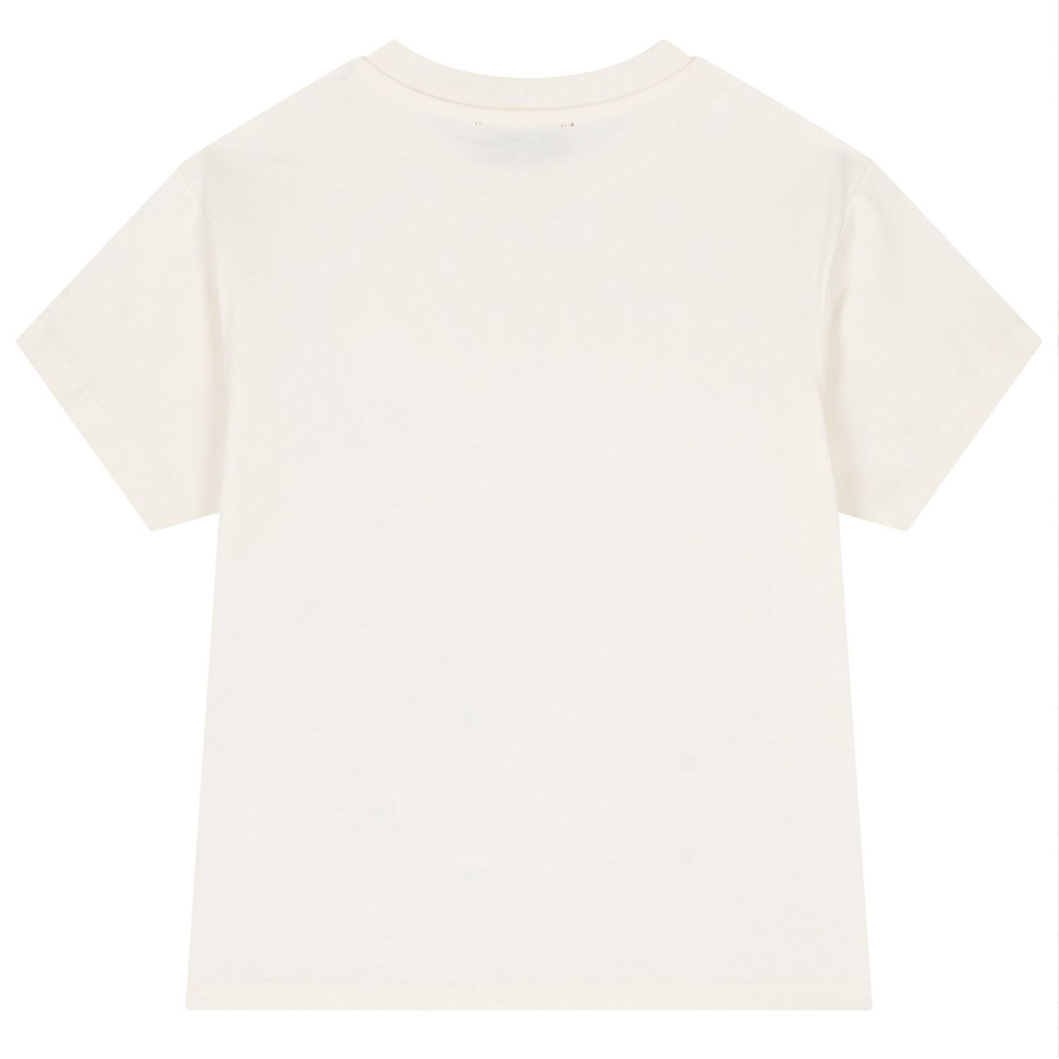 Boys Ivory & Blue Zig Zag Logo T-Shirt, 1, hi-res