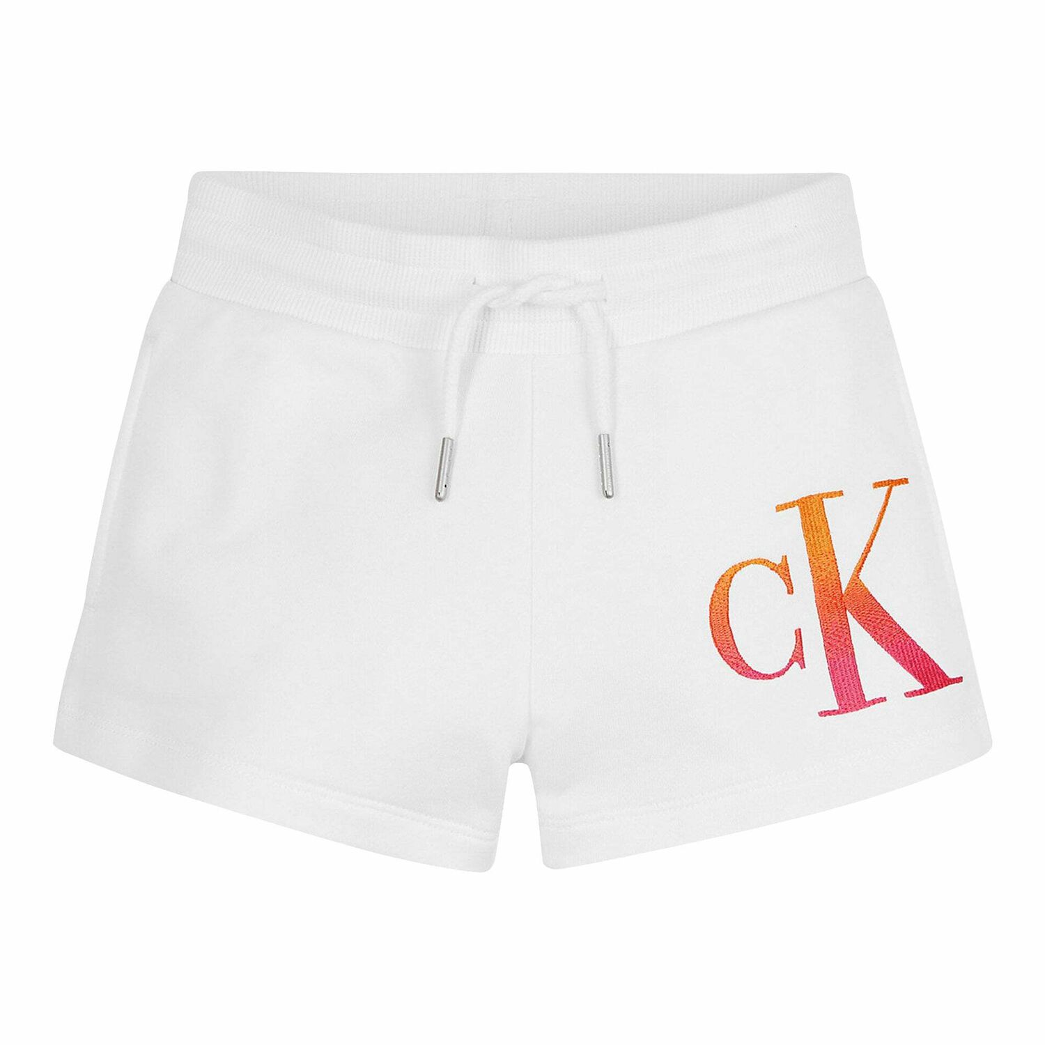 Girls White Logo Shorts, 1, hi-res image number null