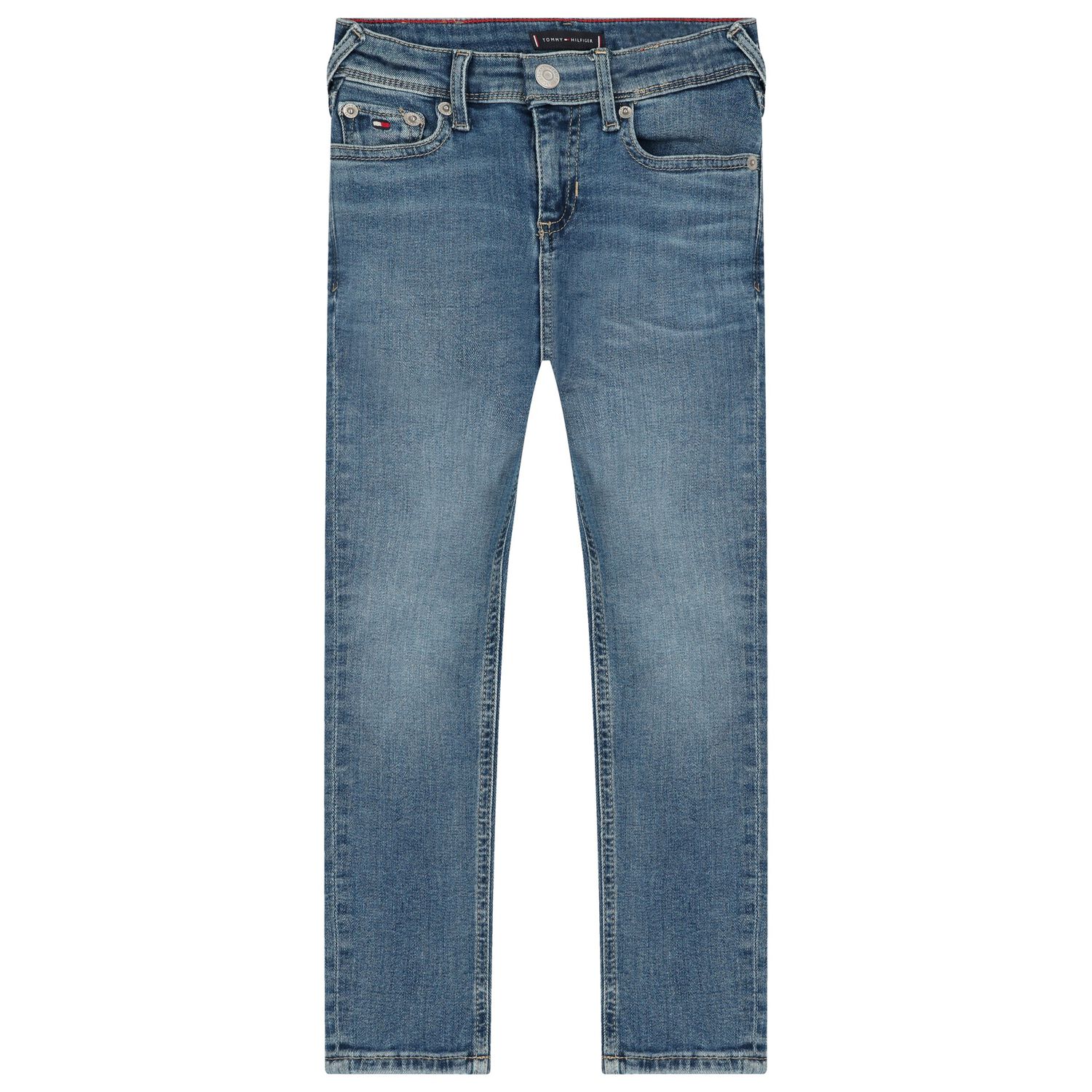 Boys Blue Logo Denim Jeans, 1, hi-res image number null