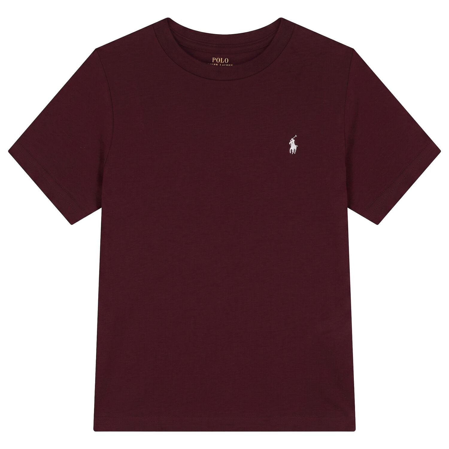 Boys Burgundy Logo T-Shirt, 1, hi-res