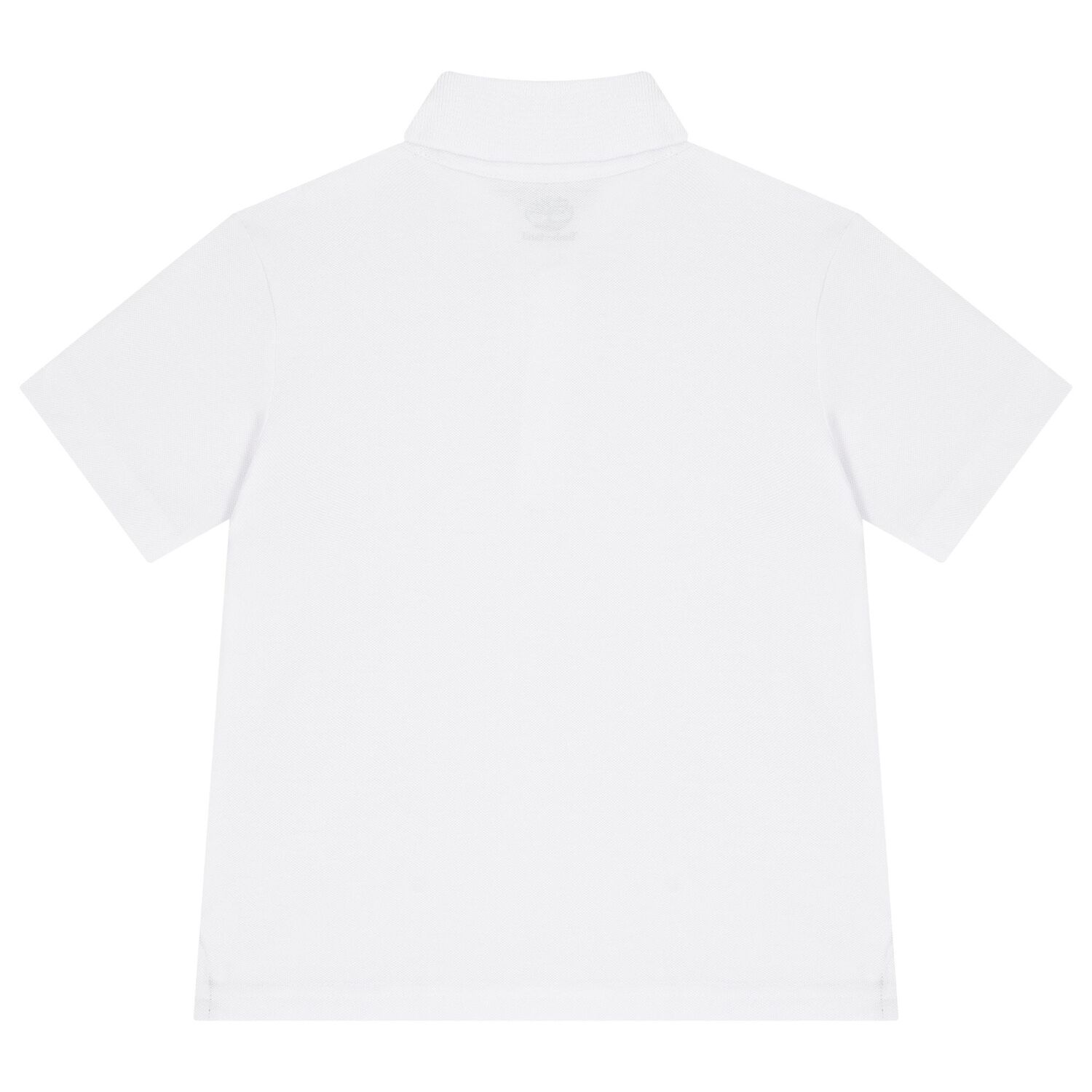Boys White Logo Polo Shirt, 1, hi-res